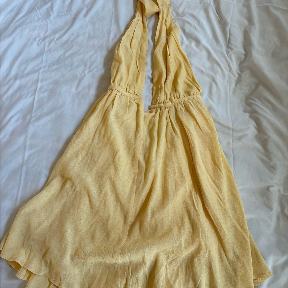 Princess Polly brand new Yellow Halter Dress